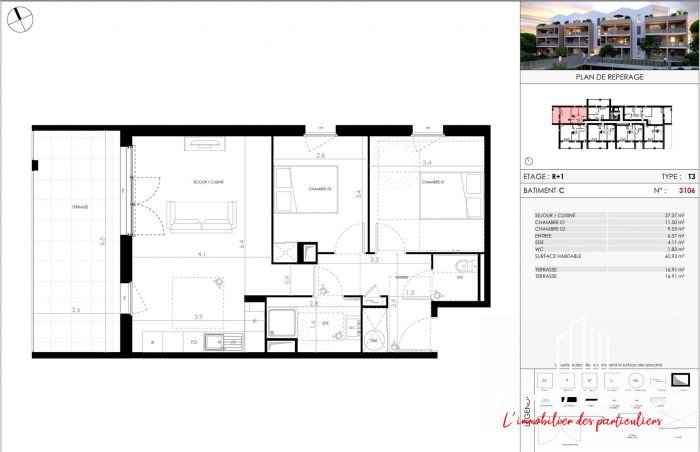 Appartement à vendre, 61m², Cournonterral