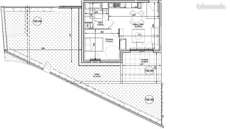 Appartement à louer, 41m², Neuville-sur-Saône