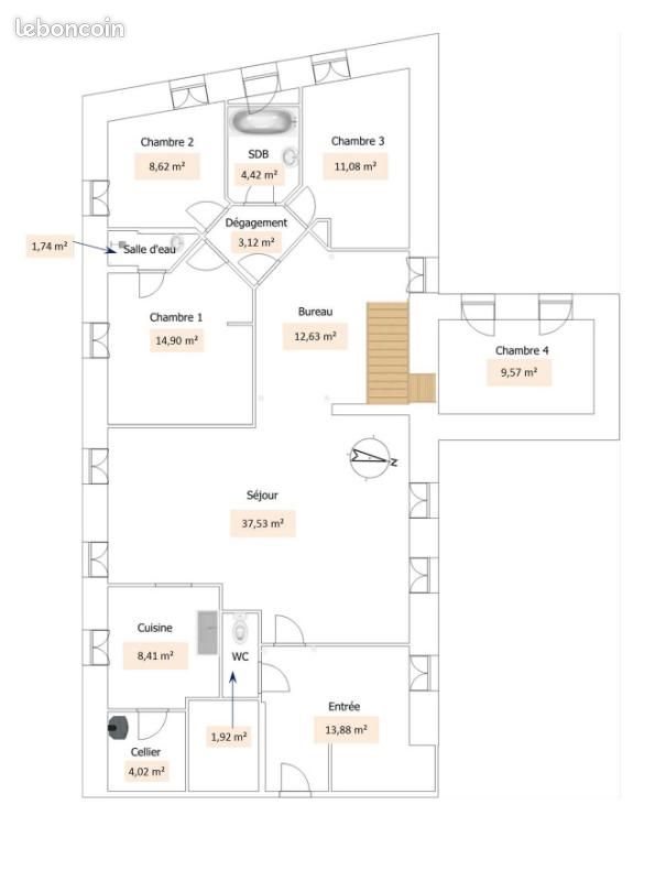 Appartement à louer, 131m², Lons-le-Saunier