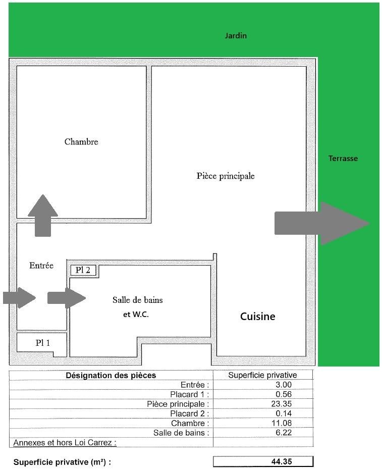 Appartement à louer, 44m², Thonon-les-Bains