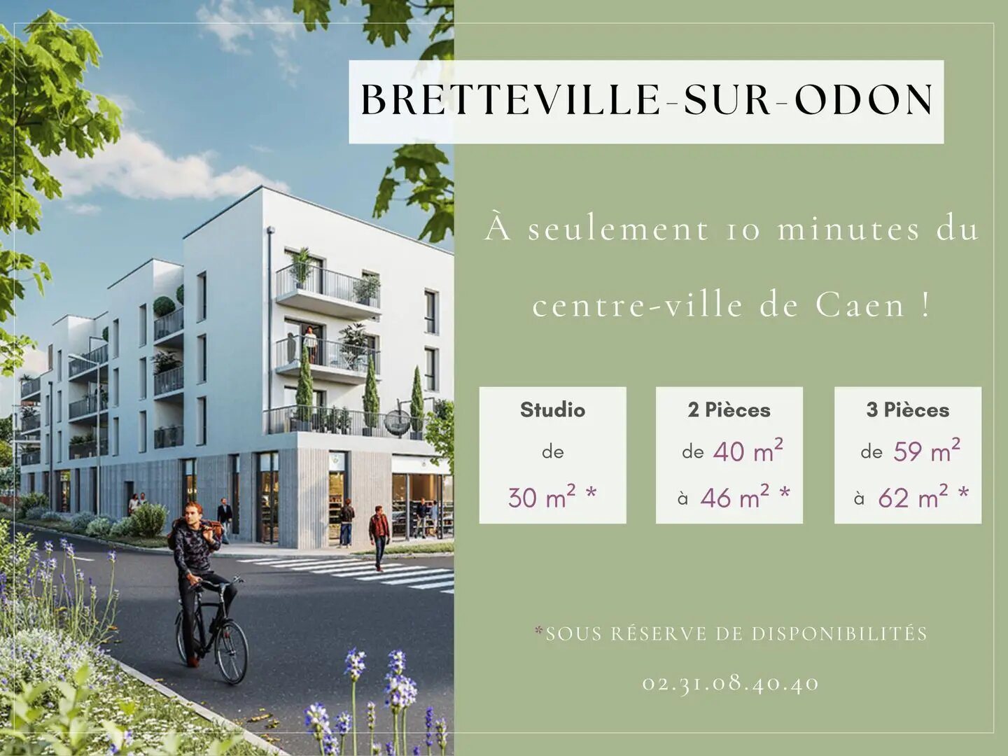 Appartement à vendre, 62m², Bretteville-sur-Odon