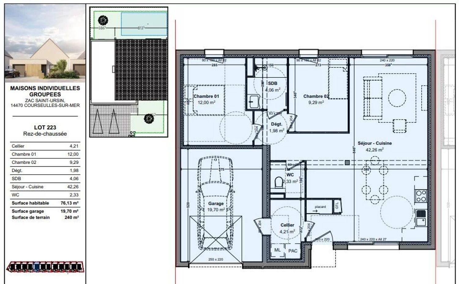 Maison à vendre, 76m², Courseulles-sur-Mer