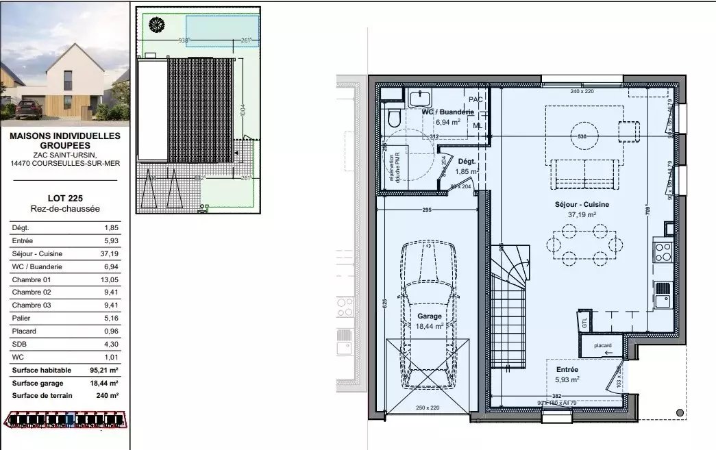 Maison à vendre, 95m², Courseulles-sur-Mer