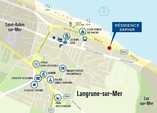 Appartement à vendre, 63m², Langrune-sur-Mer