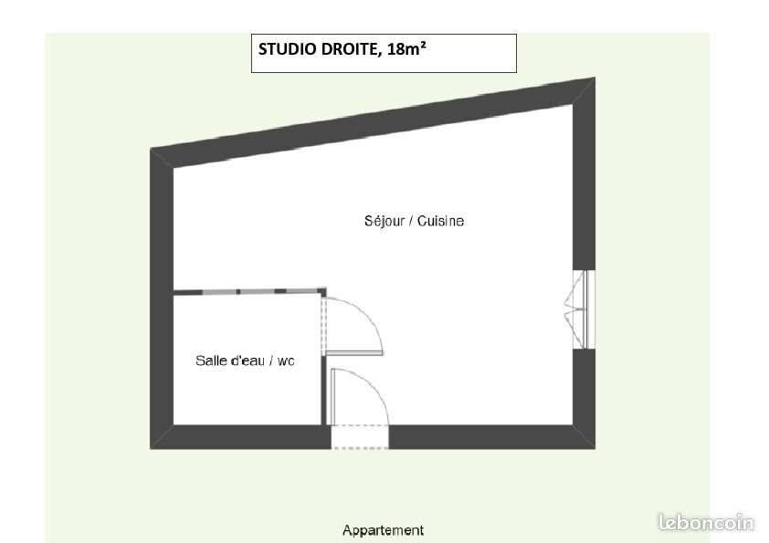 Appartement à louer, 18m², Trélazé