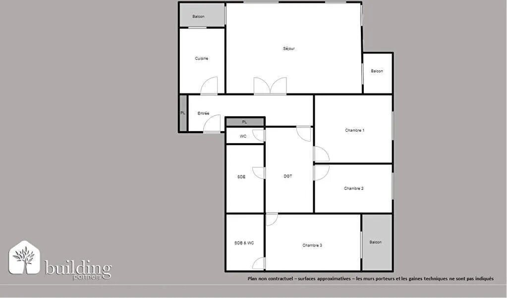 Appartement à vendre, 93m², Levallois-Perret