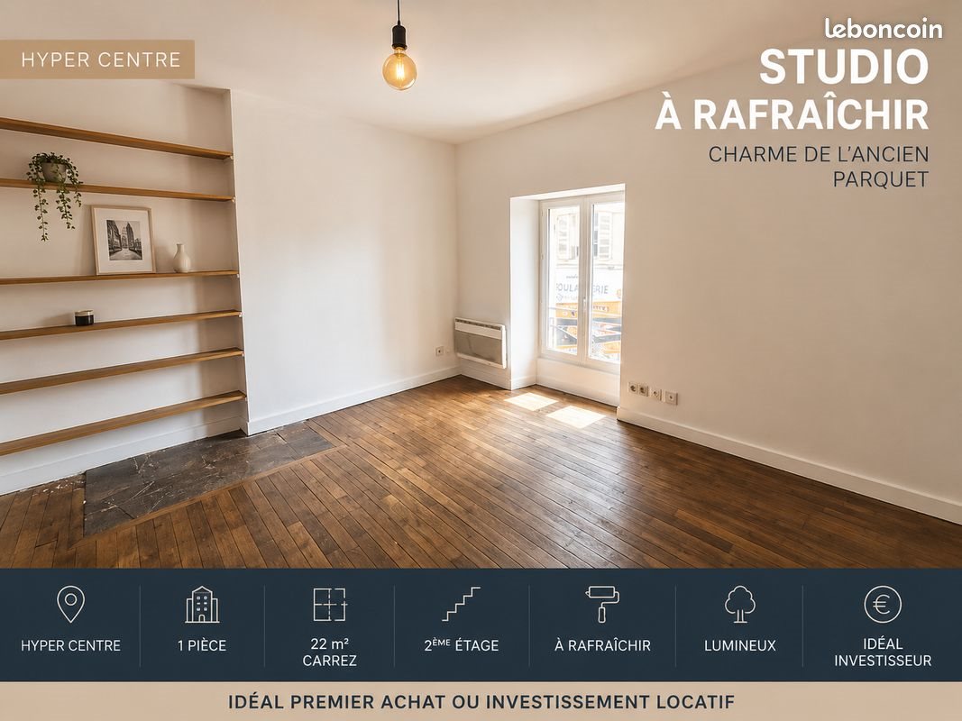 Appartement à vendre, 26m², Angers