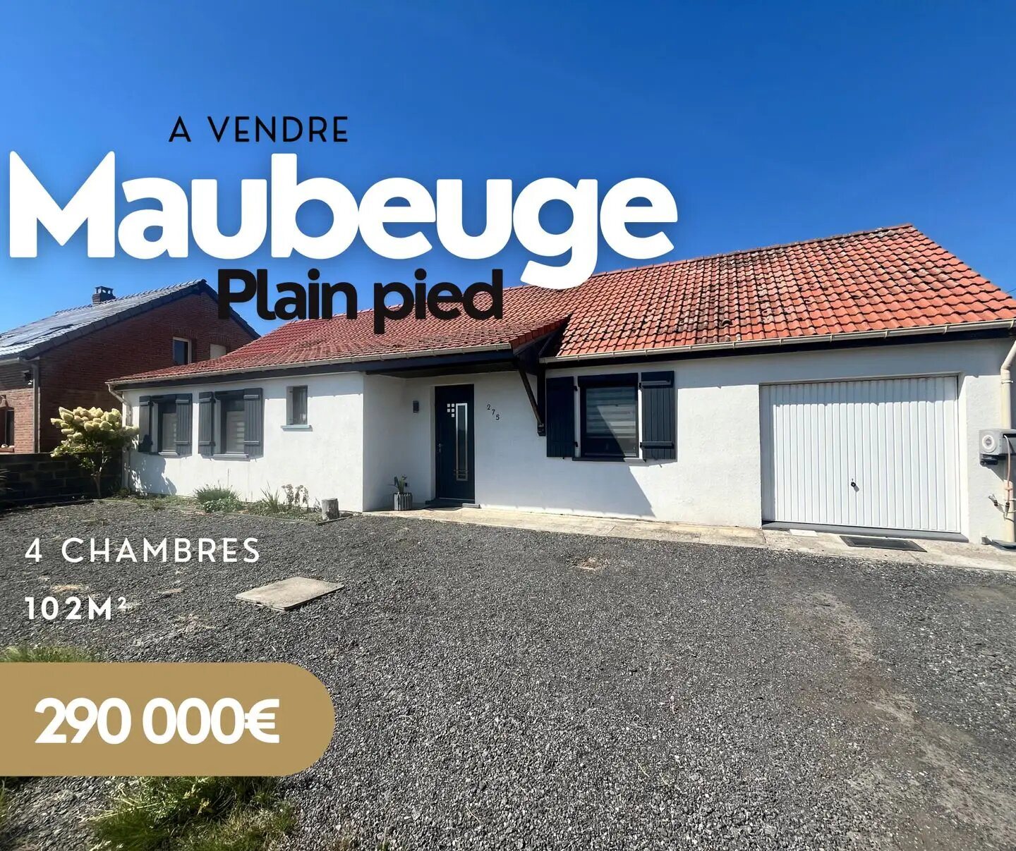 Maison à vendre, 102m², Maubeuge