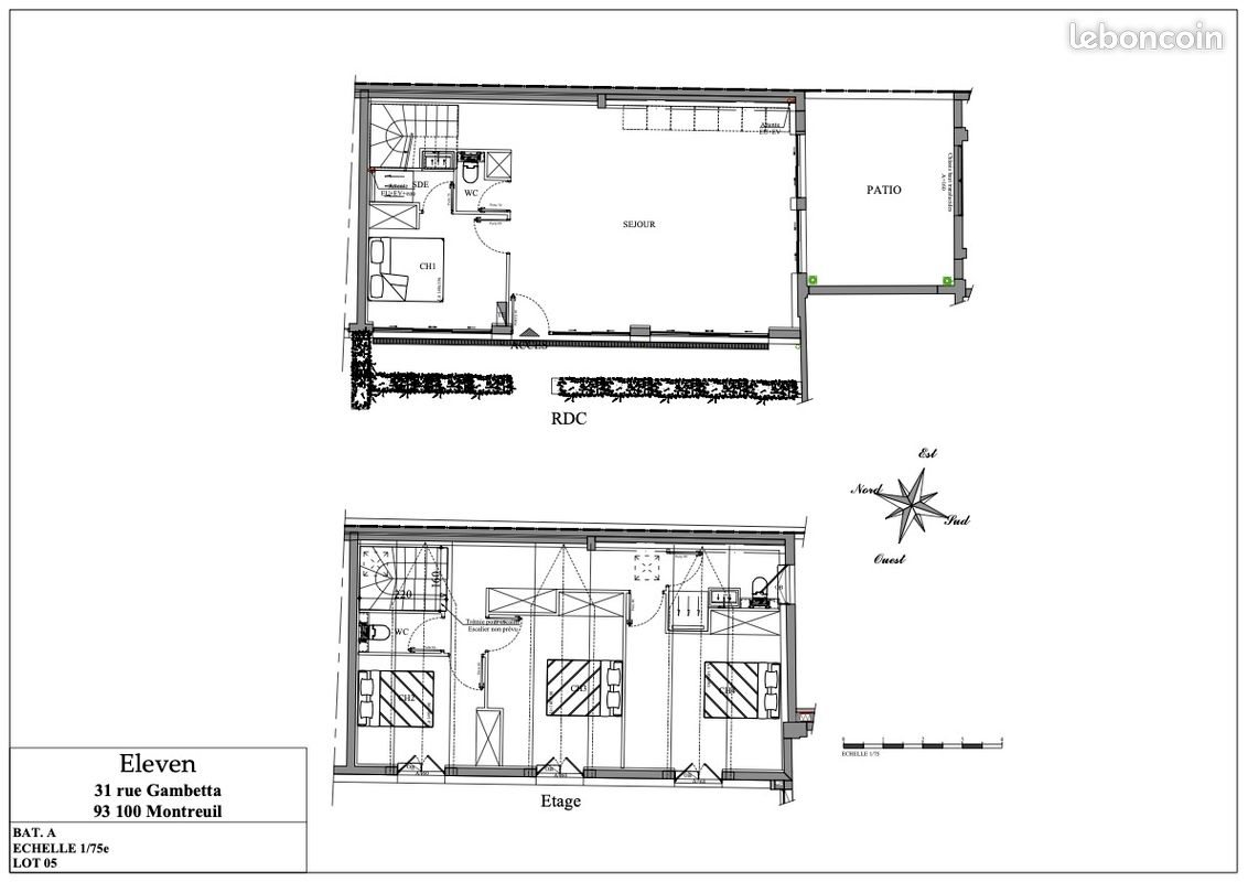 Appartement à vendre, 120m², Montreuil