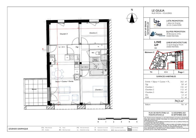 Maison à vendre, 74m², Fougères