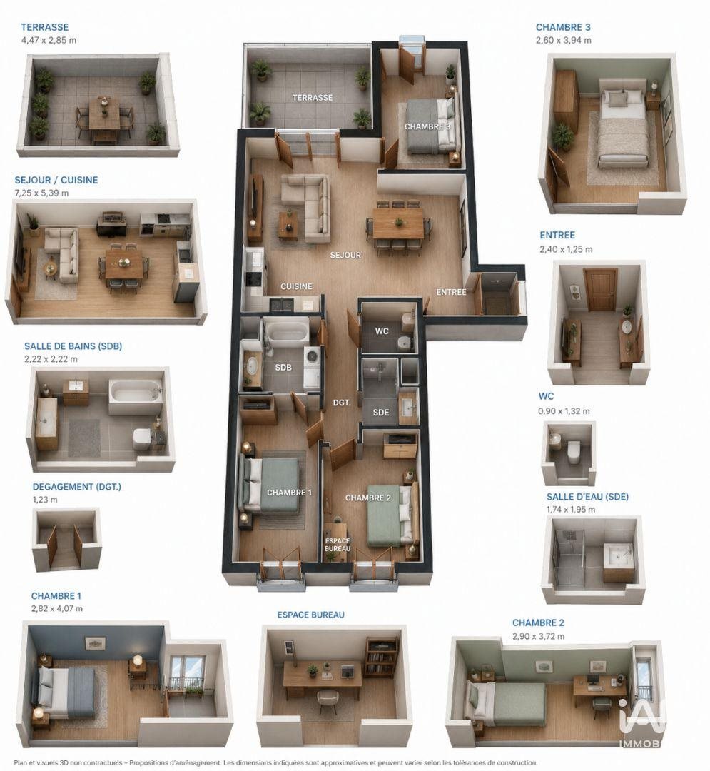 Appartement à vendre, 87m², Fontainebleau