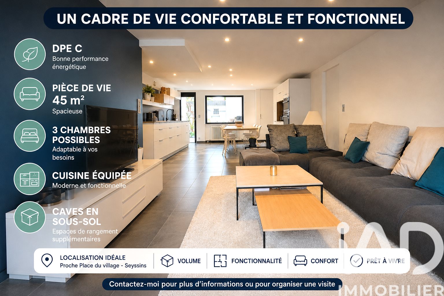 Maison à vendre, 90m², Seyssins