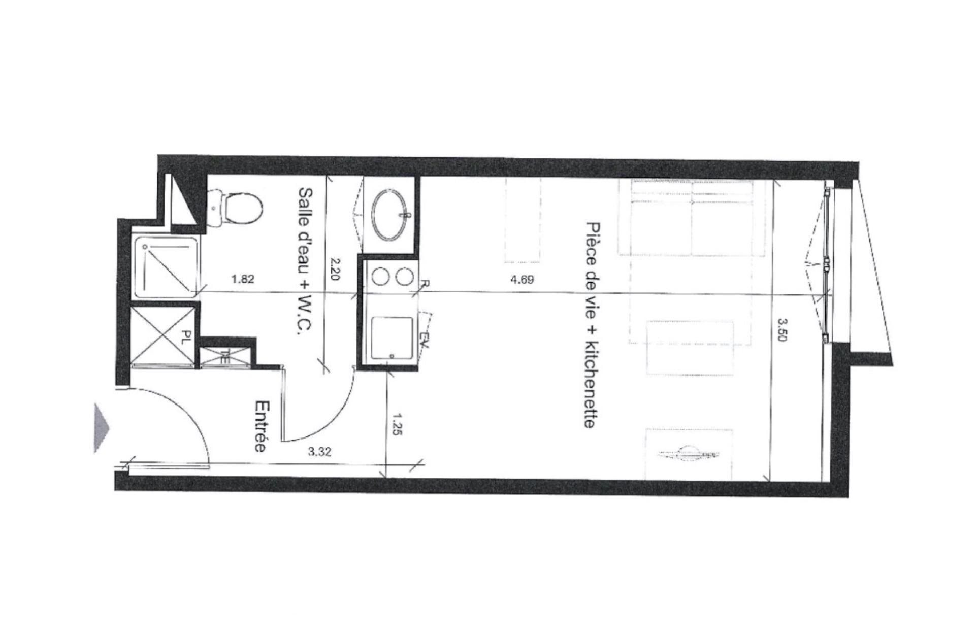 Appartement à vendre, 27m², Lormont