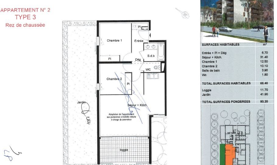 Appartement à vendre, 66m², Balaruc-les-Bains