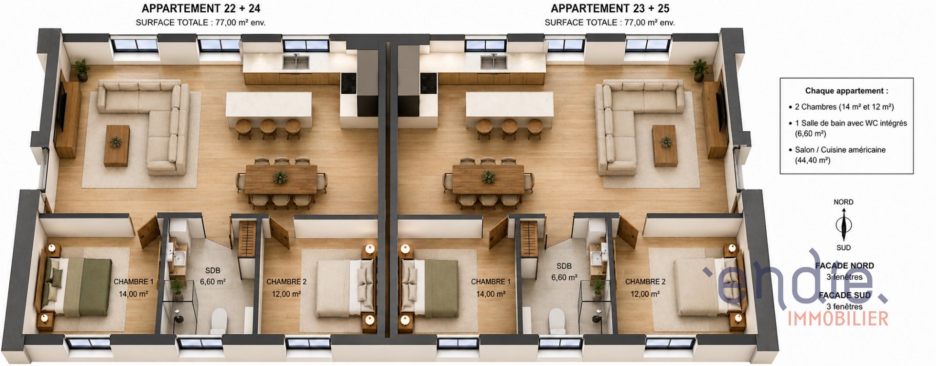 Appartement à vendre, 77m², Yzeure