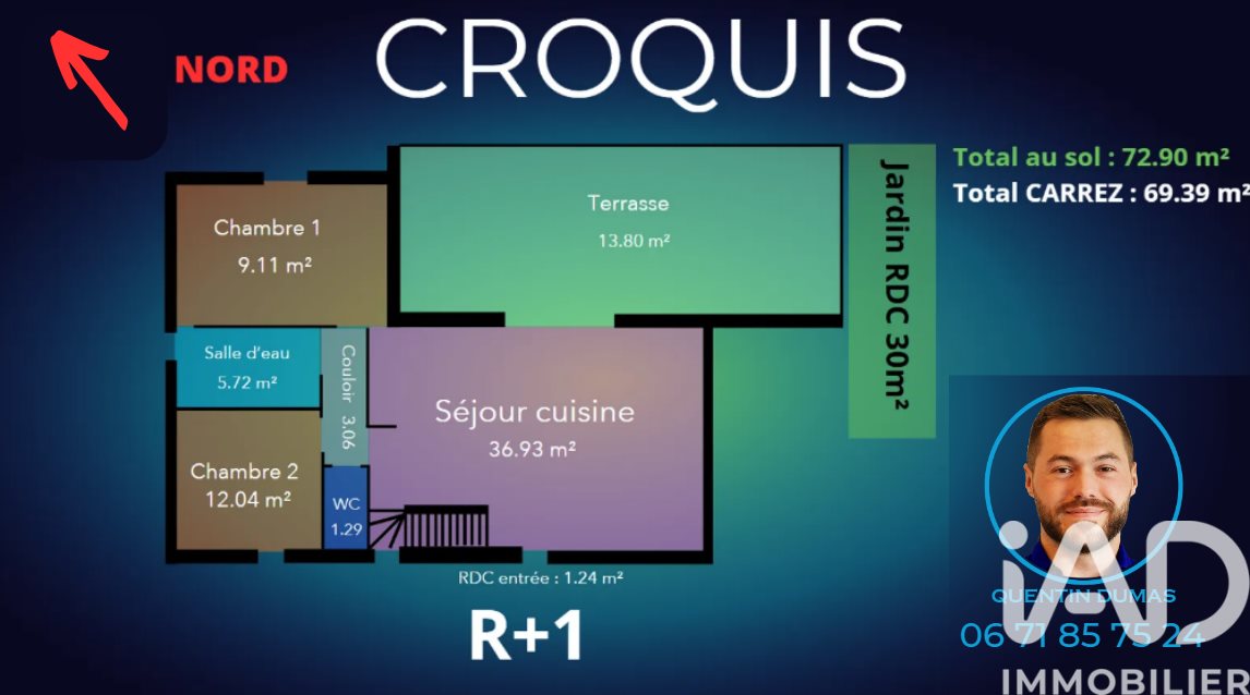 Appartement à vendre, 73m², Hasparren