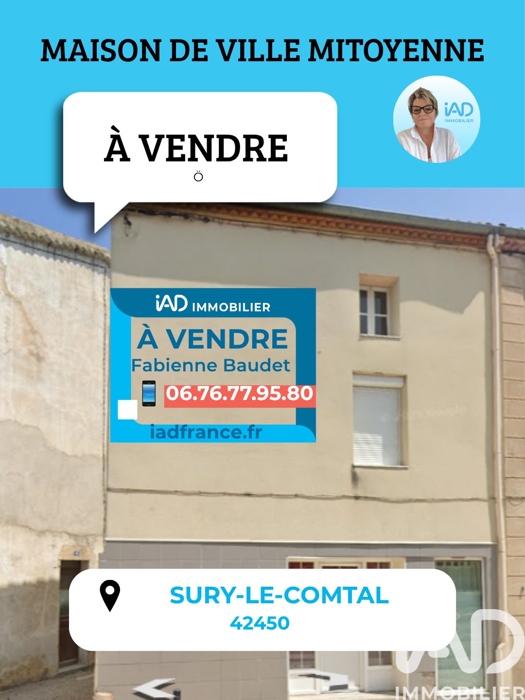 Maison à vendre, 52m², Sury-le-Comtal