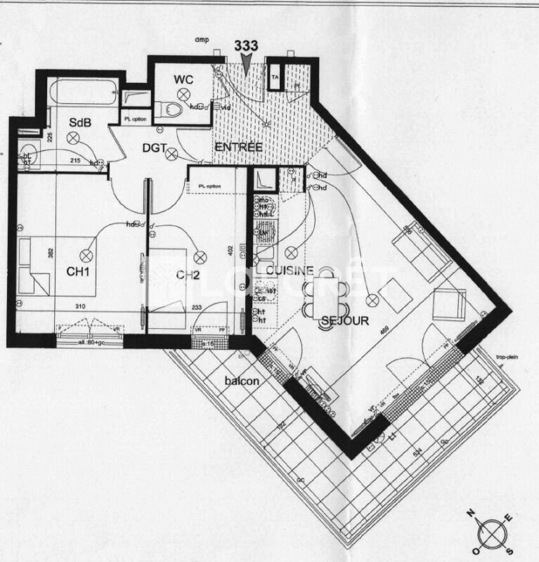 Appartement à louer, 57m², Montfermeil