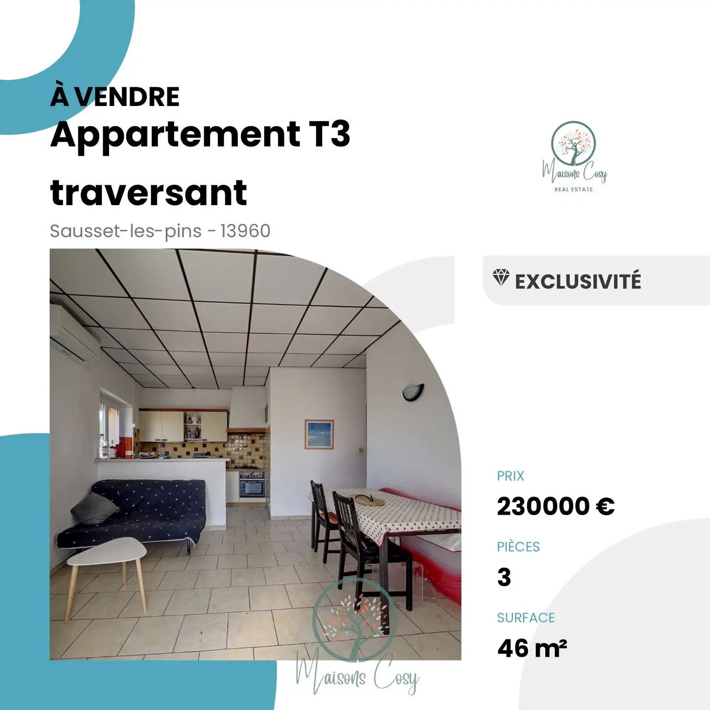 Appartement à vendre, 45m², Sausset-les-Pins