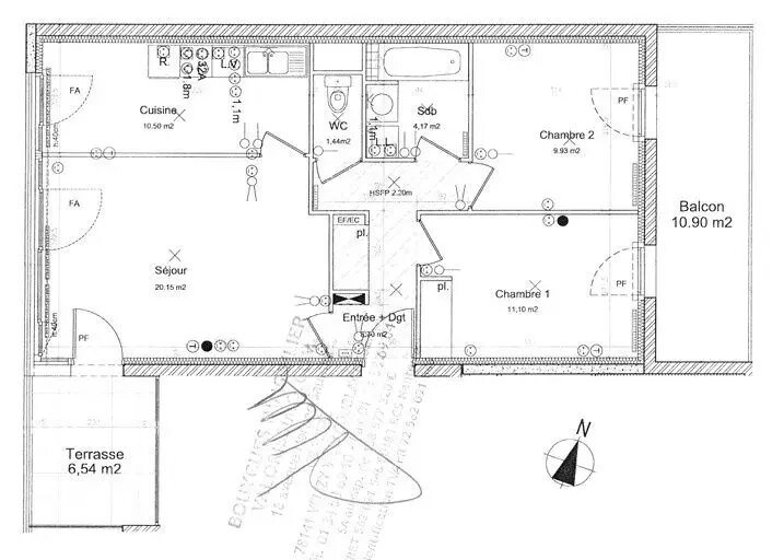 Appartement à vendre, 64m², Tours