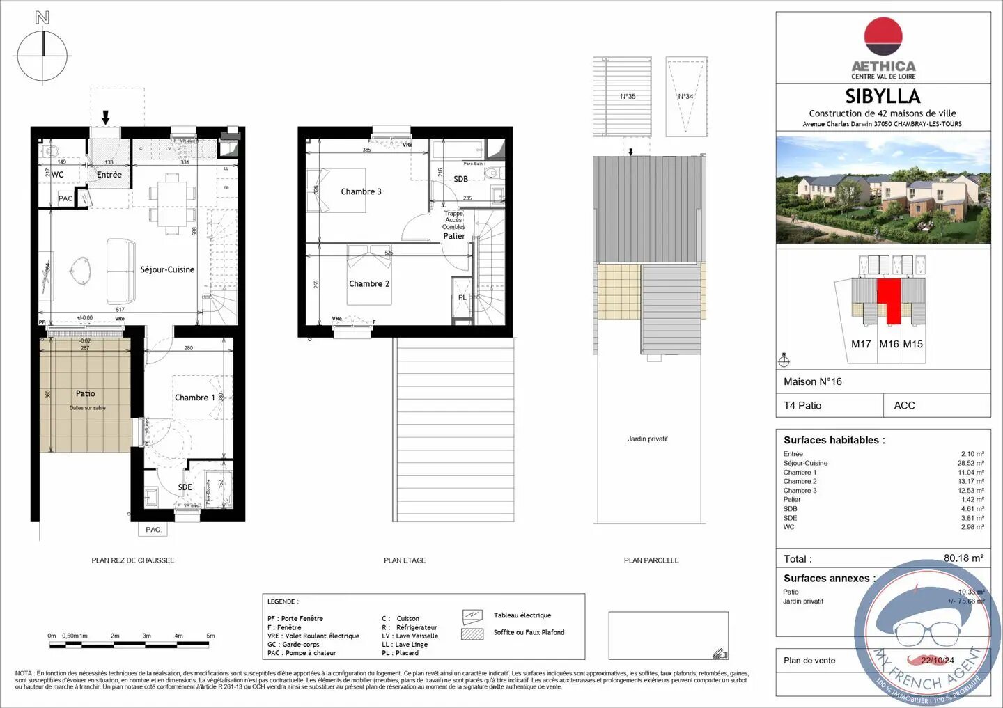 Maison à vendre, 80m², Chambray-lès-Tours