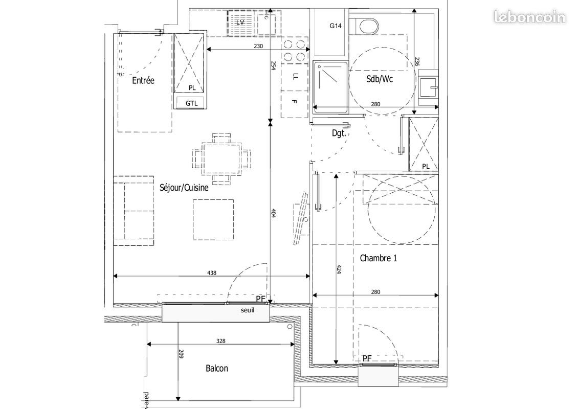 Appartement à louer, 48m², Thonon-les-Bains