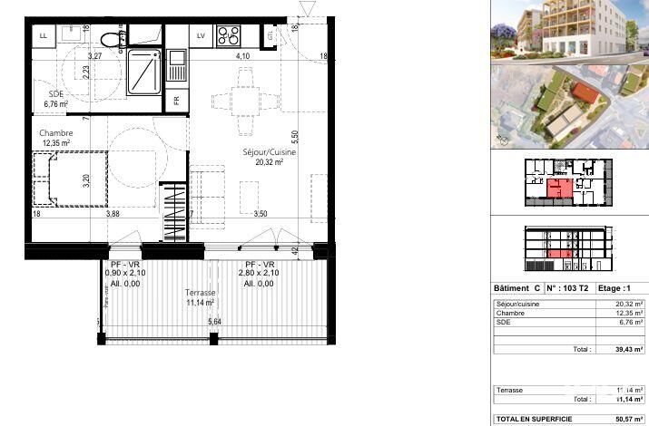 Appartement à vendre, 39m², Beaumont