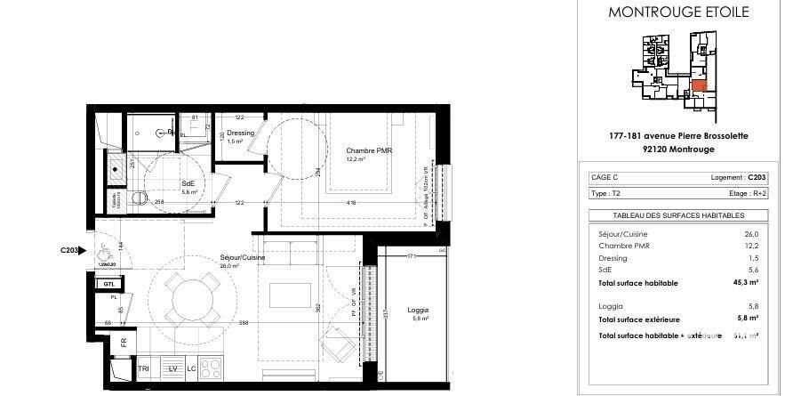 Appartement à vendre, 45m², Montrouge