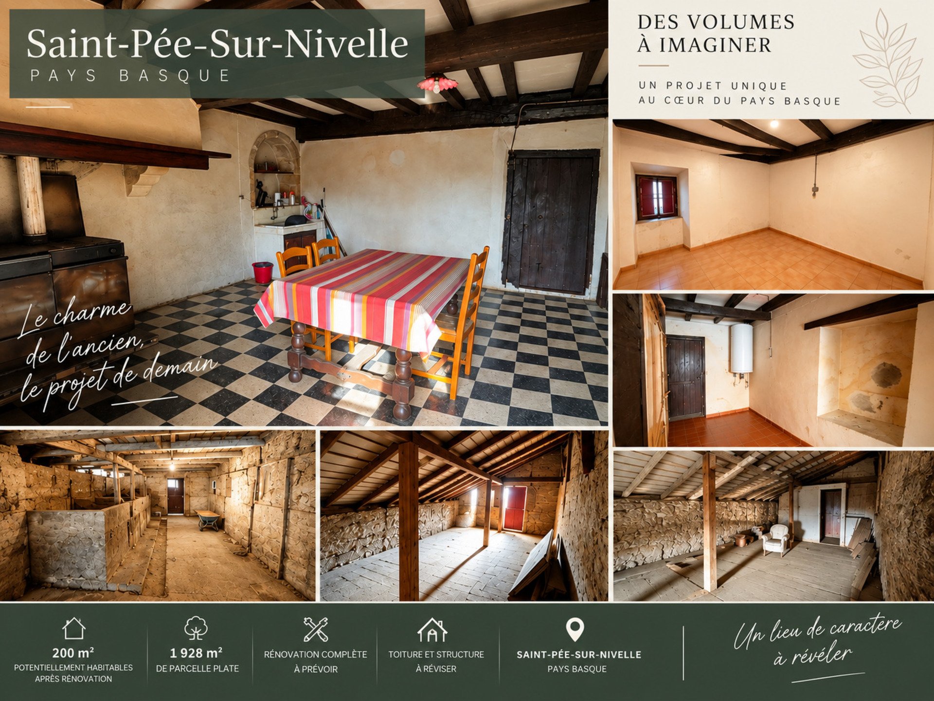 Maison à vendre, 200m², Saint-Pée-sur-Nivelle