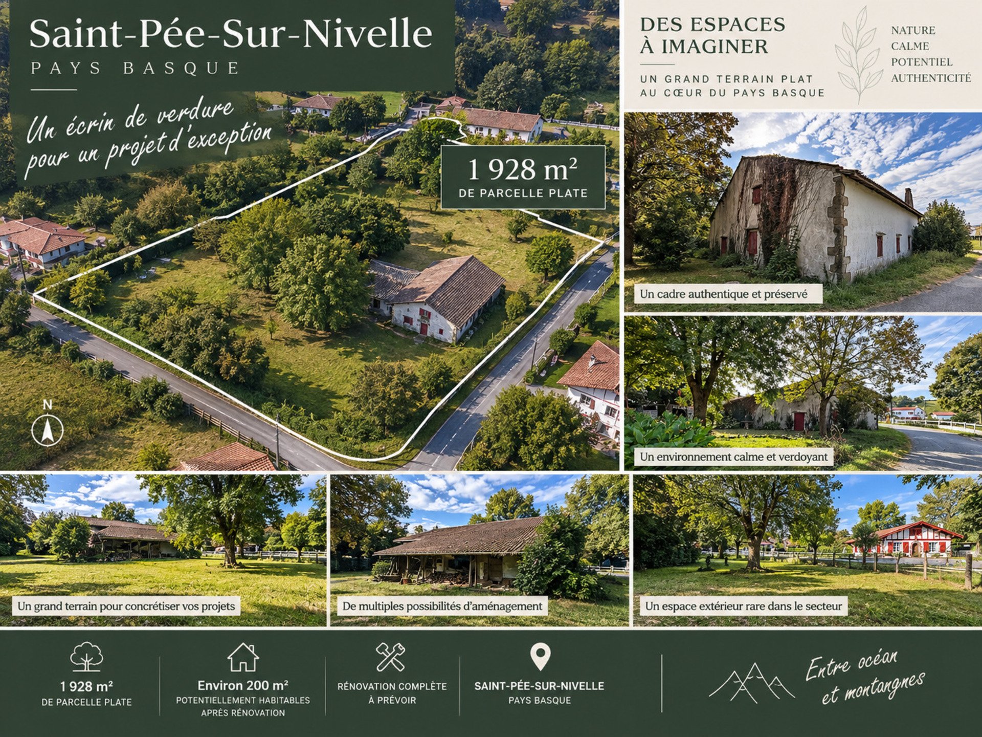 Maison à vendre, 200m², Saint-Pée-sur-Nivelle