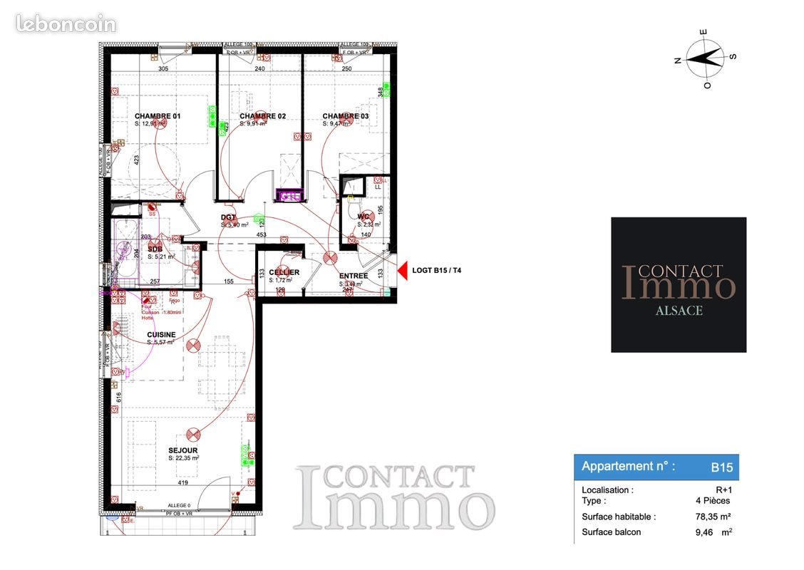 Appartement à vendre, 78m², Ingersheim