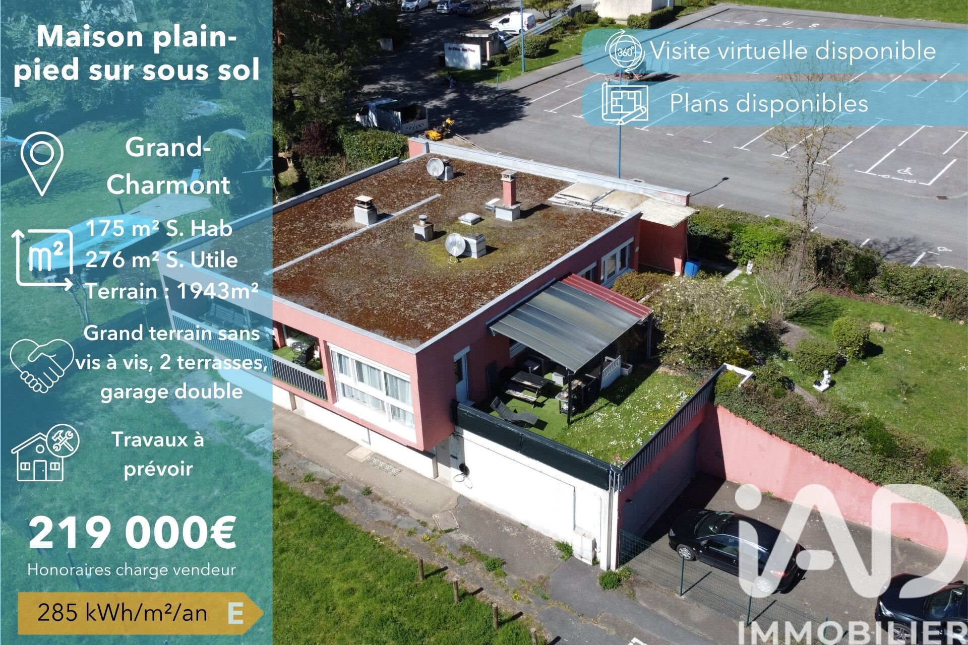 Maison à vendre, 175m², Grand-Charmont