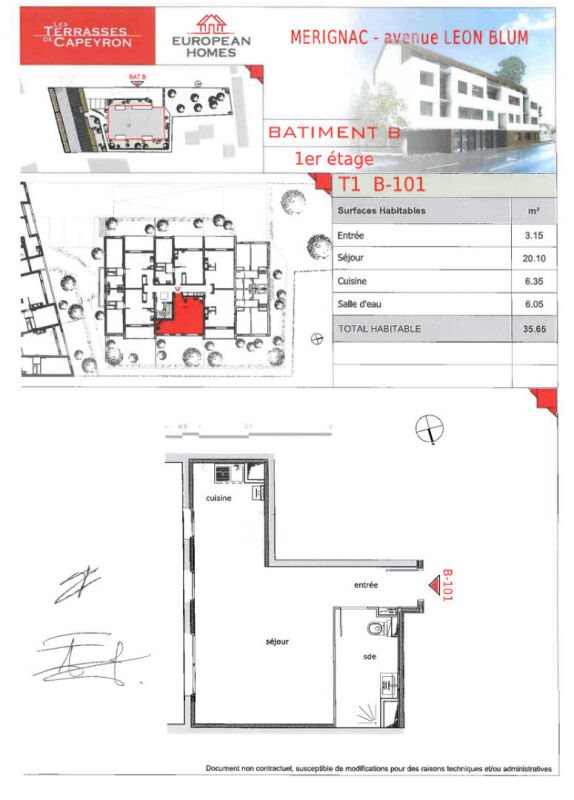 Appartement à louer, 35m², Mérignac