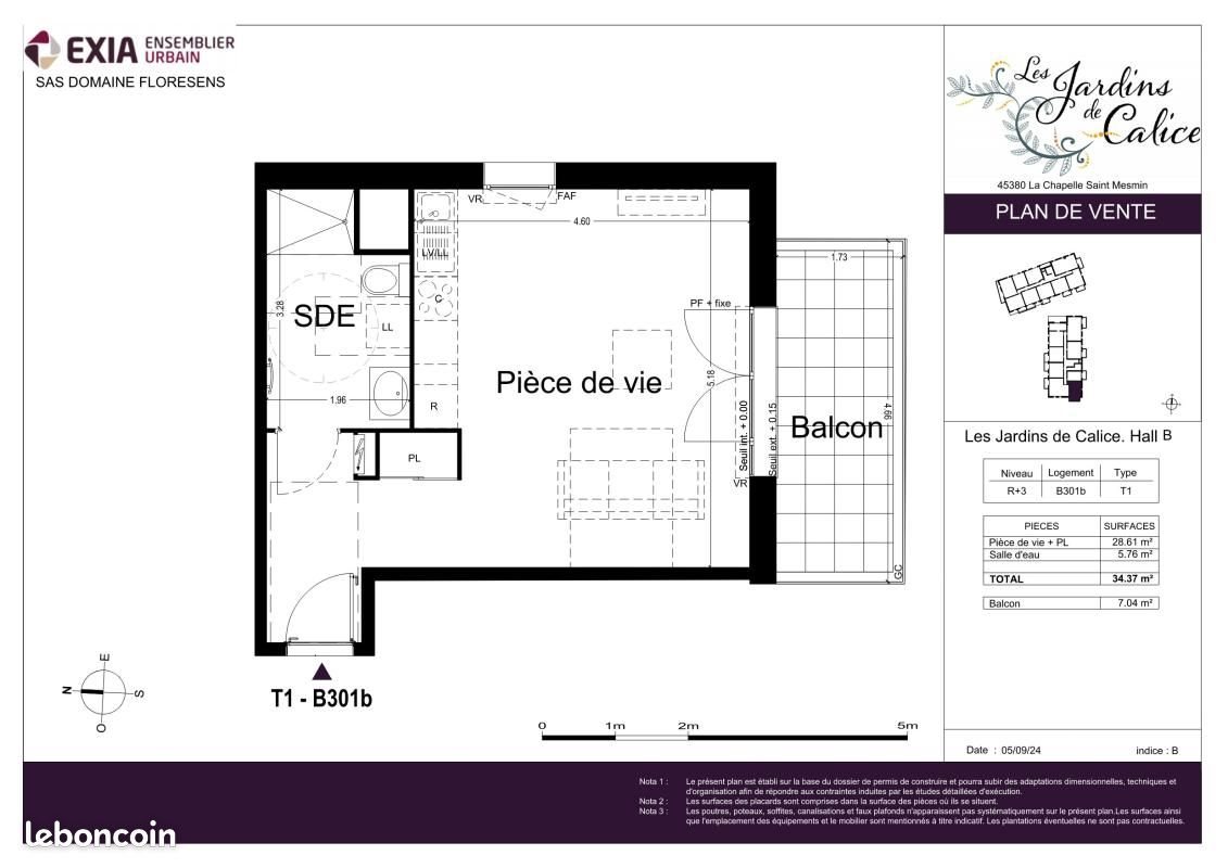 Appartement à louer, 34m², La Chapelle-Saint-Mesmin