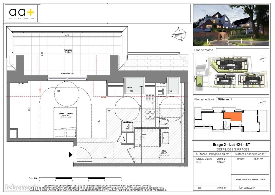 Appartement à louer, 38m², Horbourg-Wihr