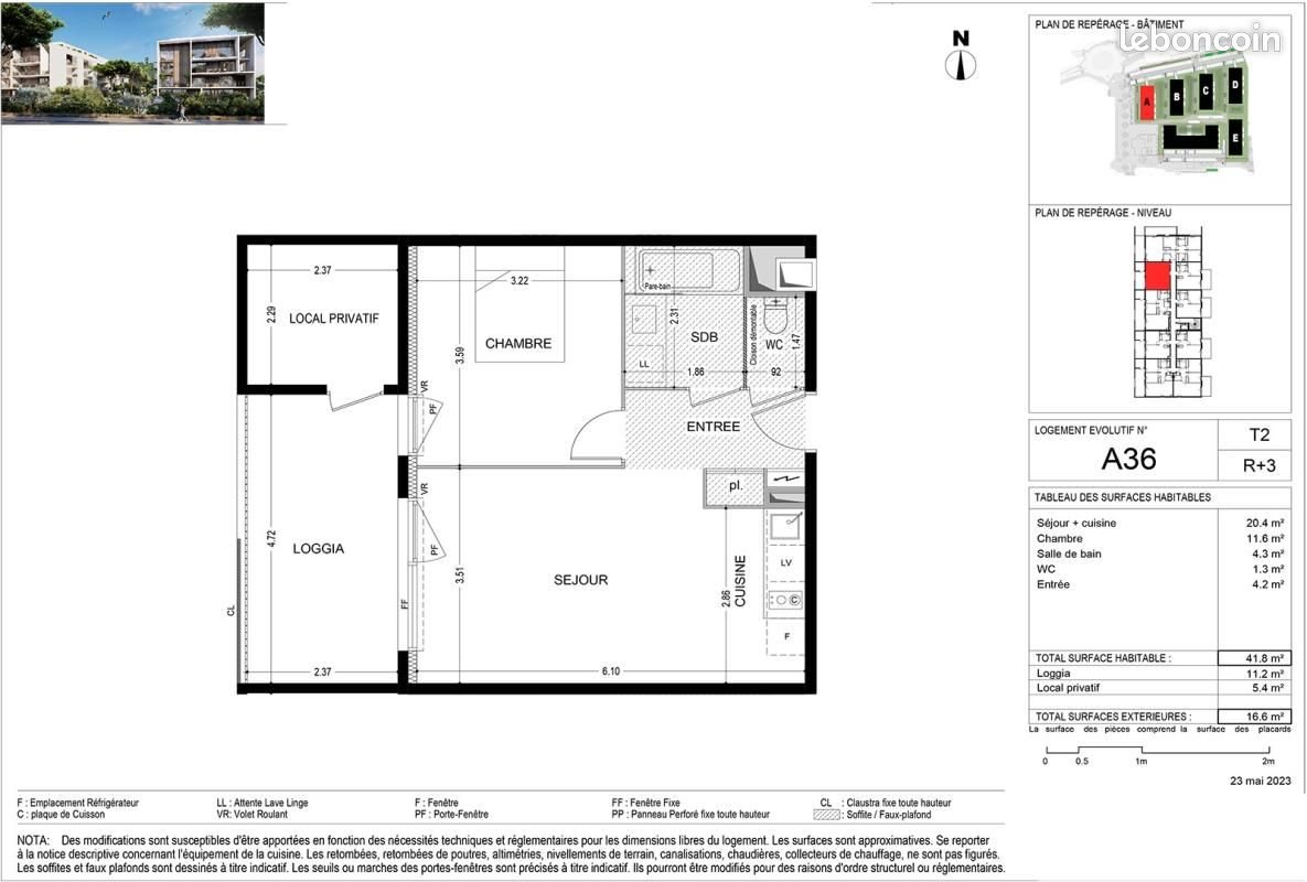 Appartement à louer, 41m², Agde (Cap d'Agde)