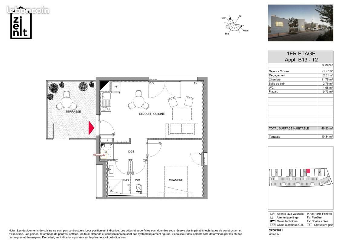 Appartement à louer, 40m², Amiens