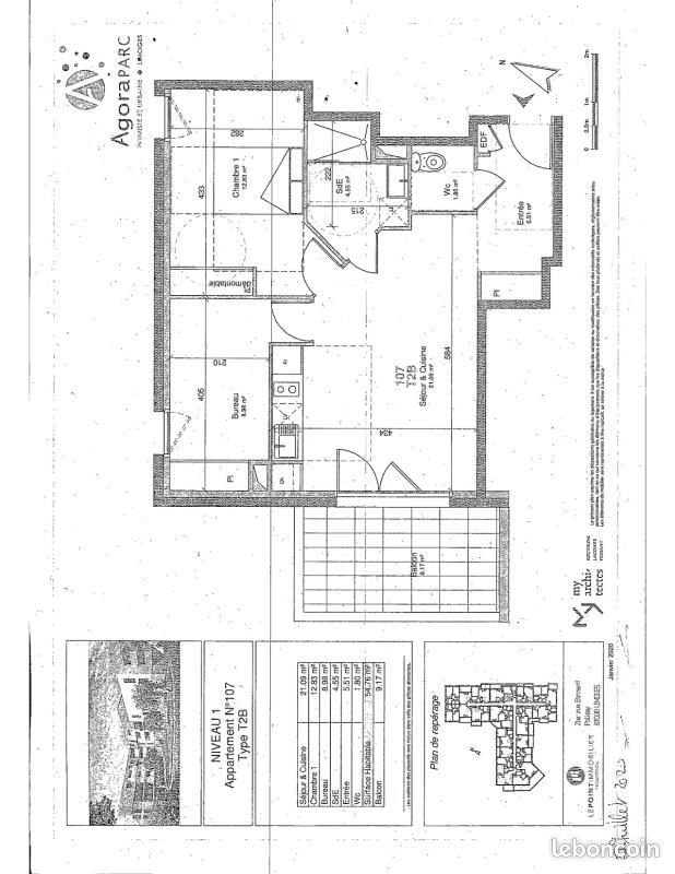 Appartement à louer, 54m², Limoges