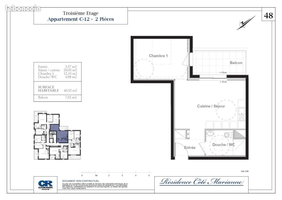 Appartement à louer, 40m², Yutz