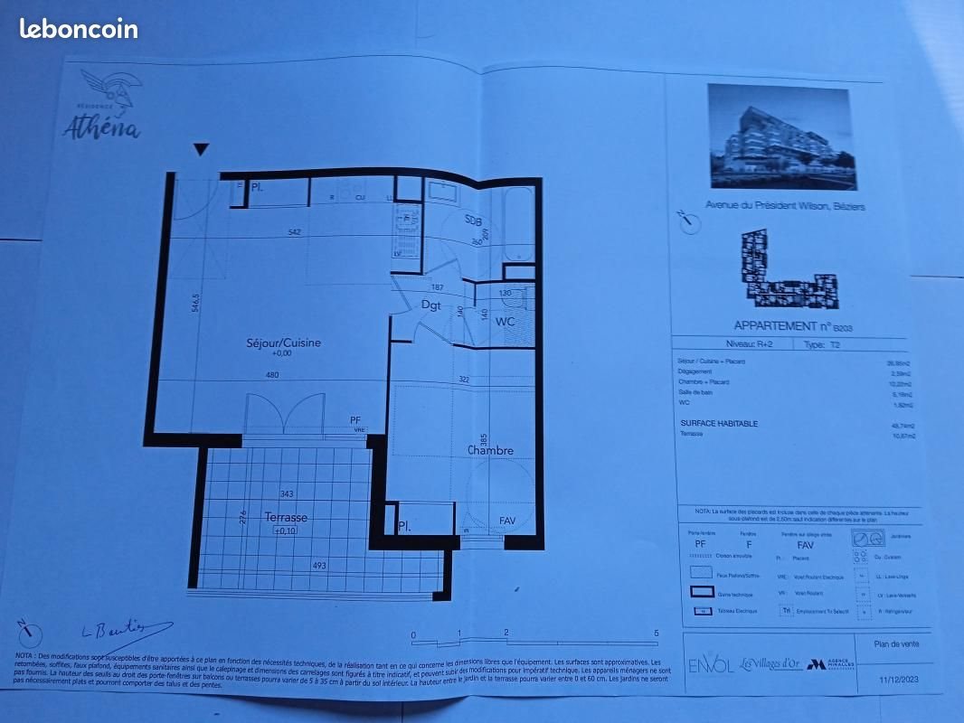 Appartement à louer, 48m², Béziers