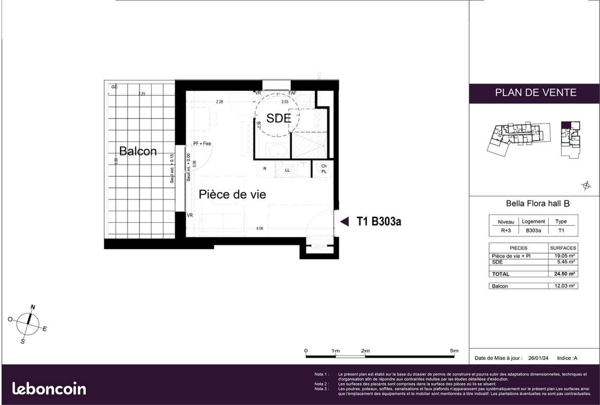 Appartement à louer, 24m², La Chapelle-Saint-Mesmin