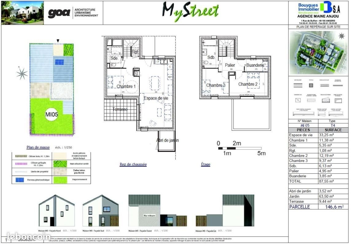Maison à louer, 87m², Angers