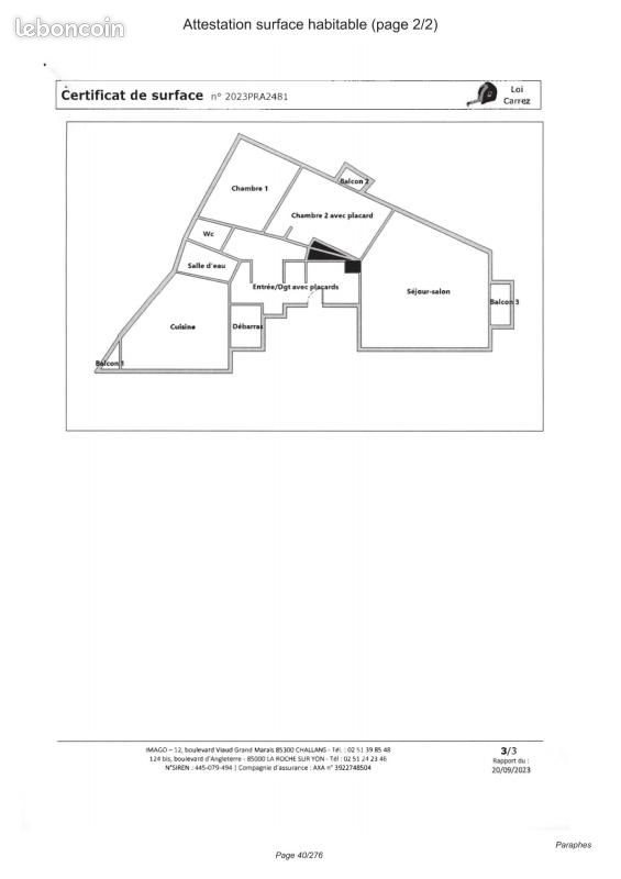 Appartement à louer, 86m², La Roche-sur-Yon