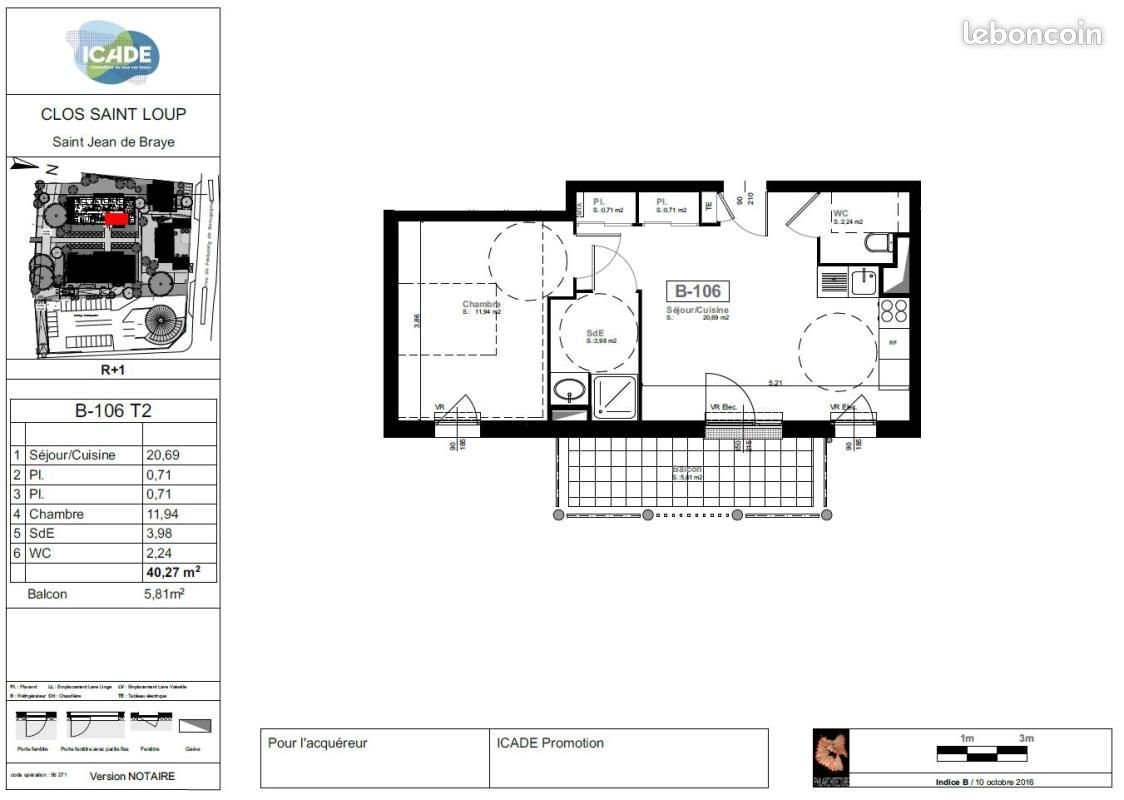 Appartement à louer, 40m², Saint-Jean-de-Braye
