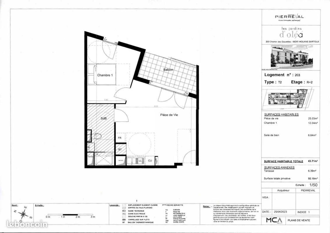 Appartement à louer, 41m², Mouans-Sartoux