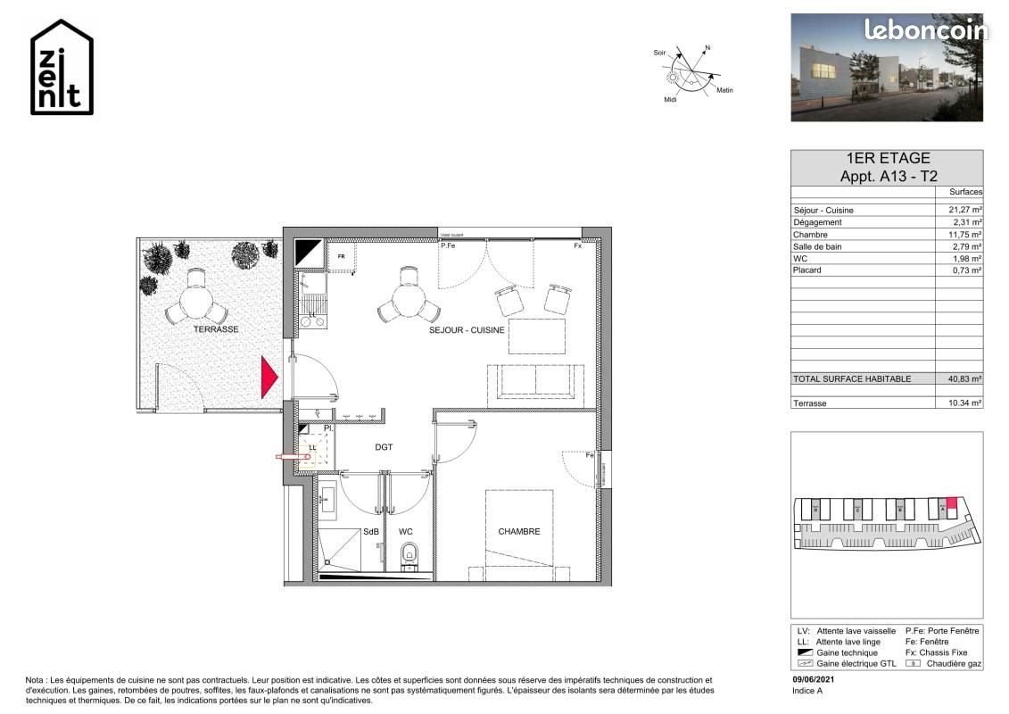 Appartement à louer, 40m², Amiens