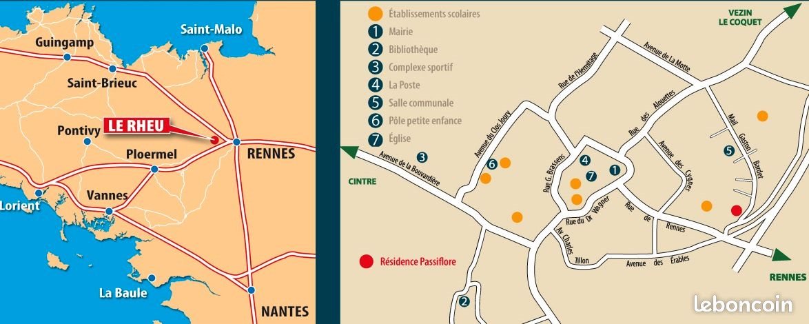 Appartement à louer, 43m², Le Rheu