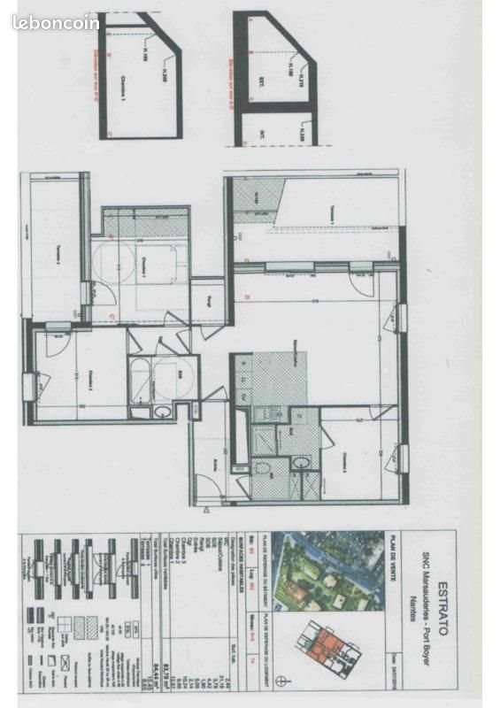 Appartement à louer, 83m², Nantes