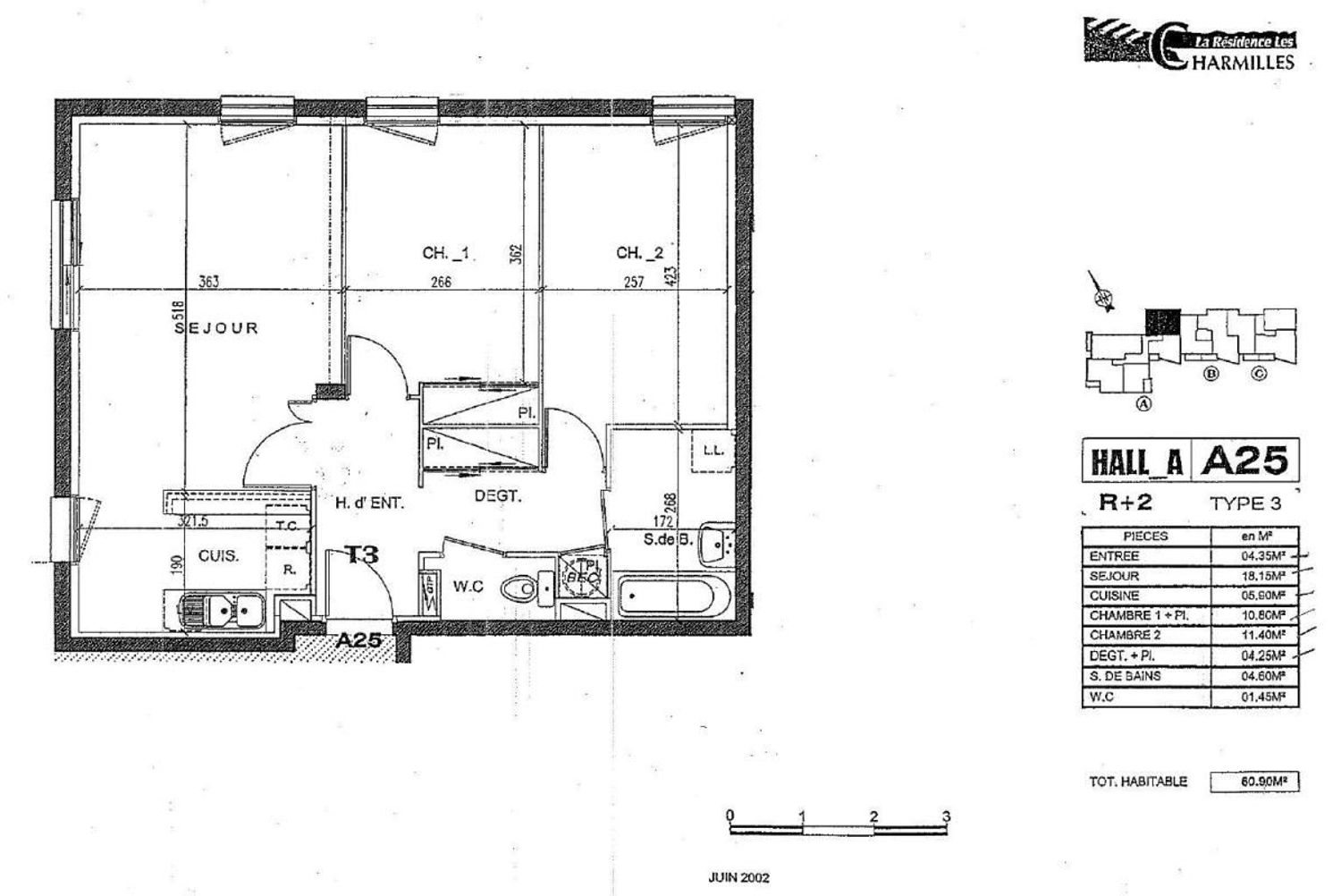 Appartement à louer, 60m², Saint-Herblain