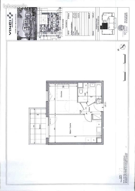 Appartement à louer, 38m², Brumath